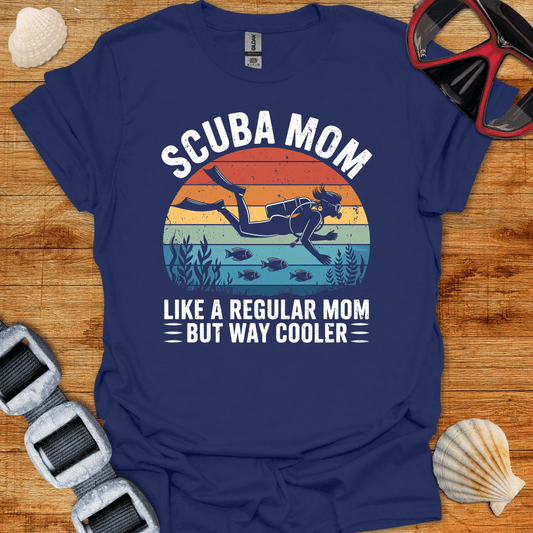 T-Shirt Navy / S Scuba Mom T-Shirt