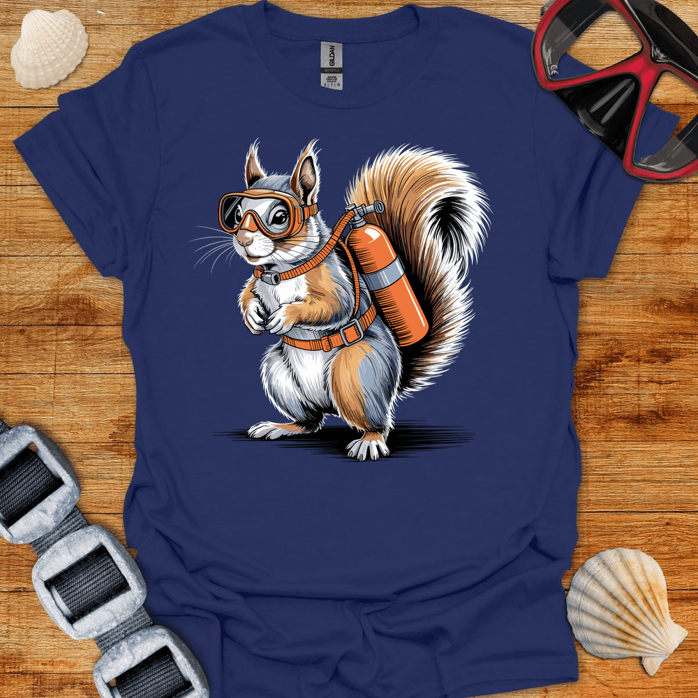 T-Shirt Navy / S Squirrel Diver T-Shirt