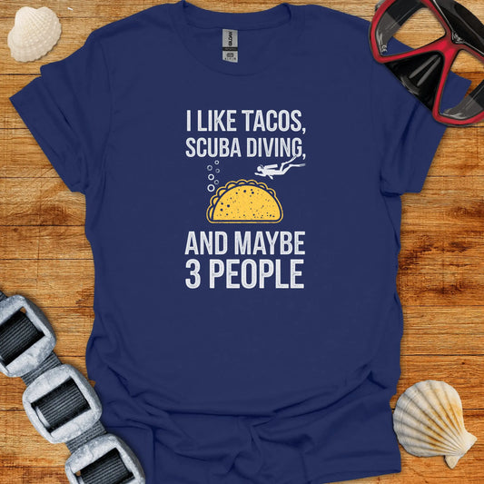 T-Shirt Navy / S Tacos & Diving T-Shirt