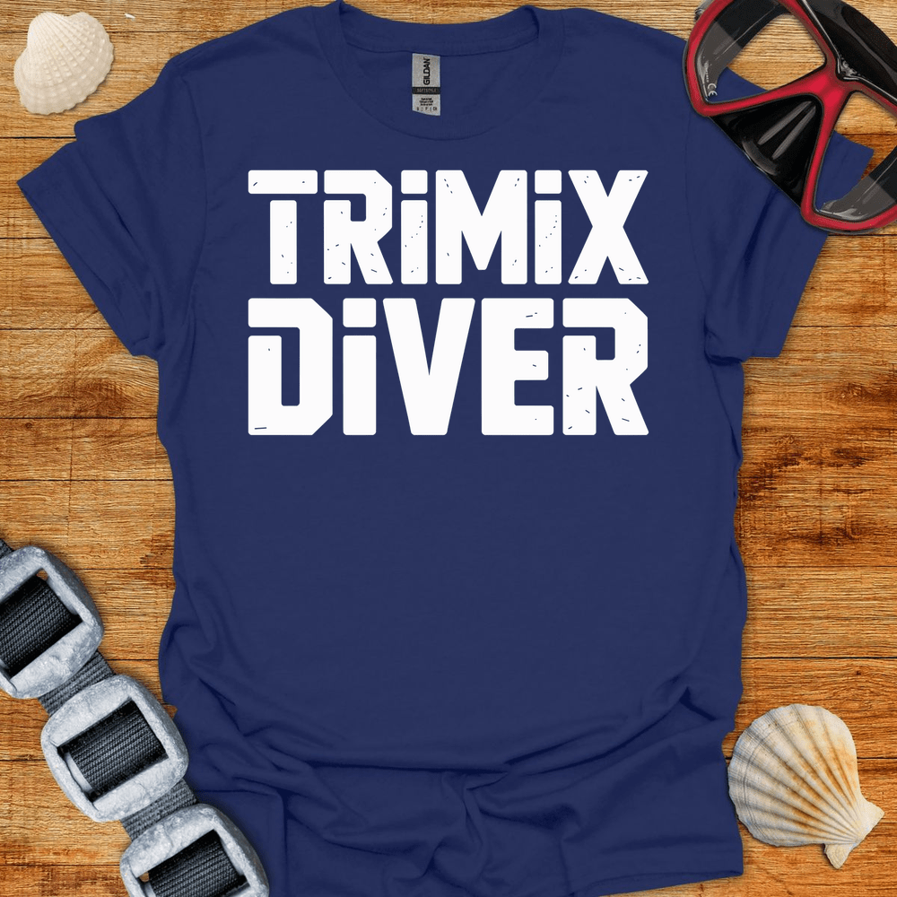 T-Shirt Navy / S Trimix Diver Bold T-Shirt