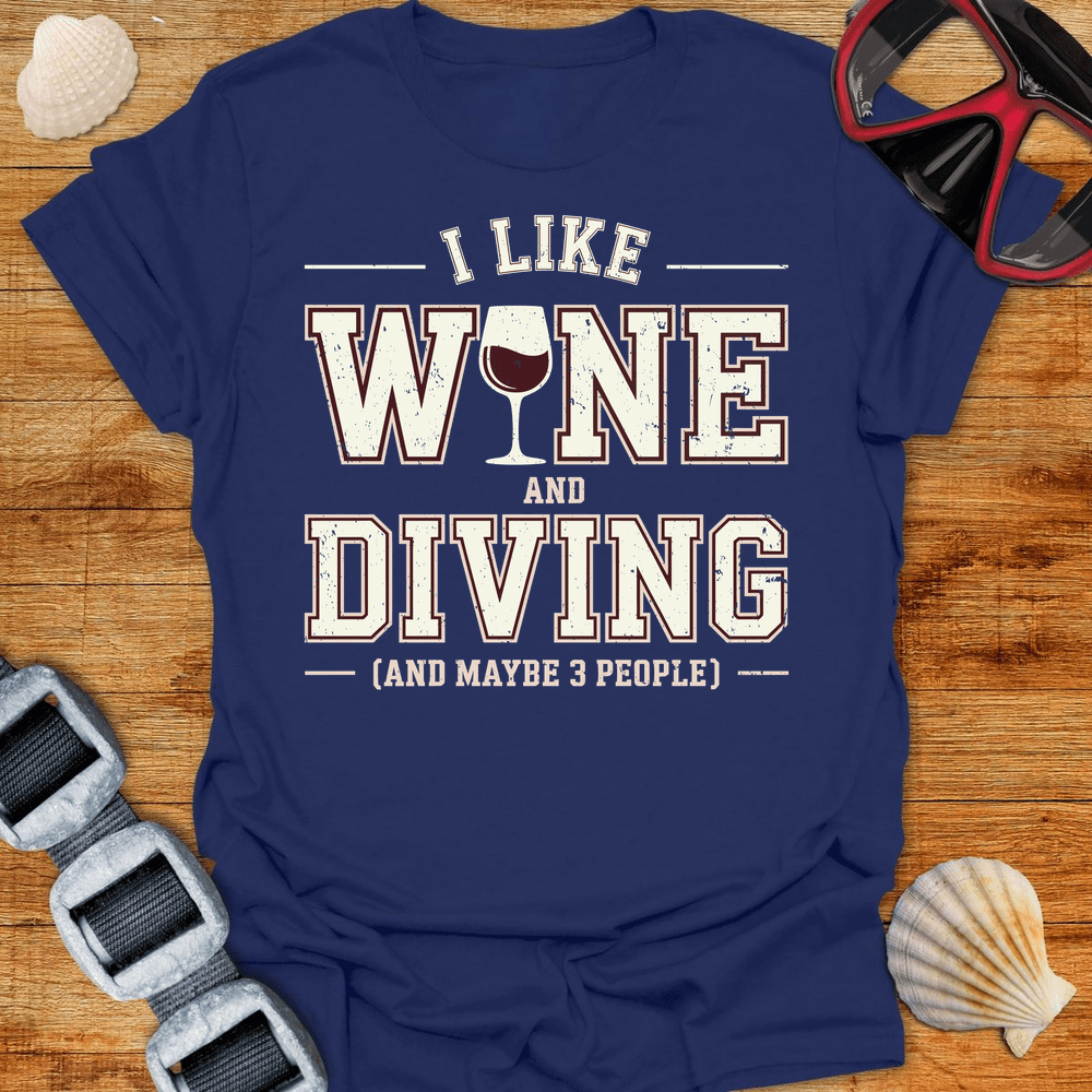 T-Shirt Navy / S Wine Diving T-Shirt