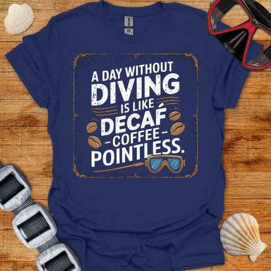 T-Shirt Navy / S Without Caffine Retro T-Shirt