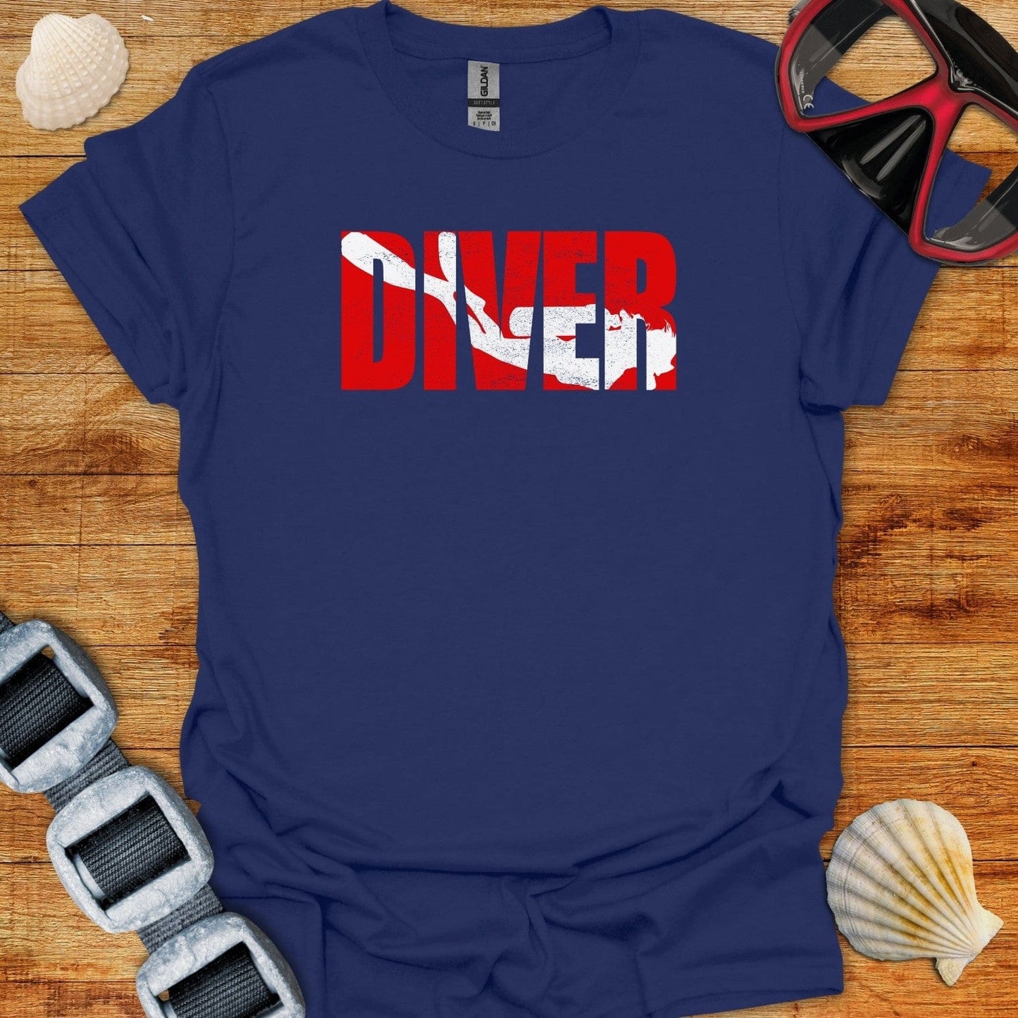 T-Shirt Navy / XS Bold Diver