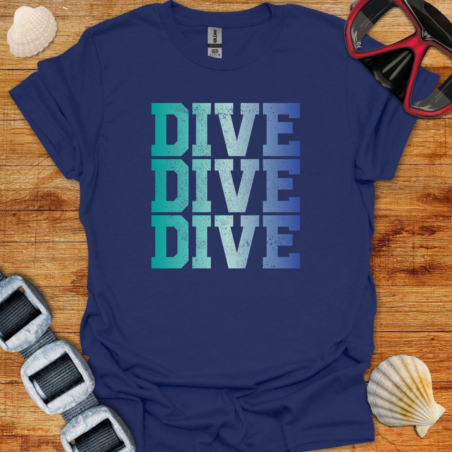 T-Shirt Navy / XS Dive Dive Dive