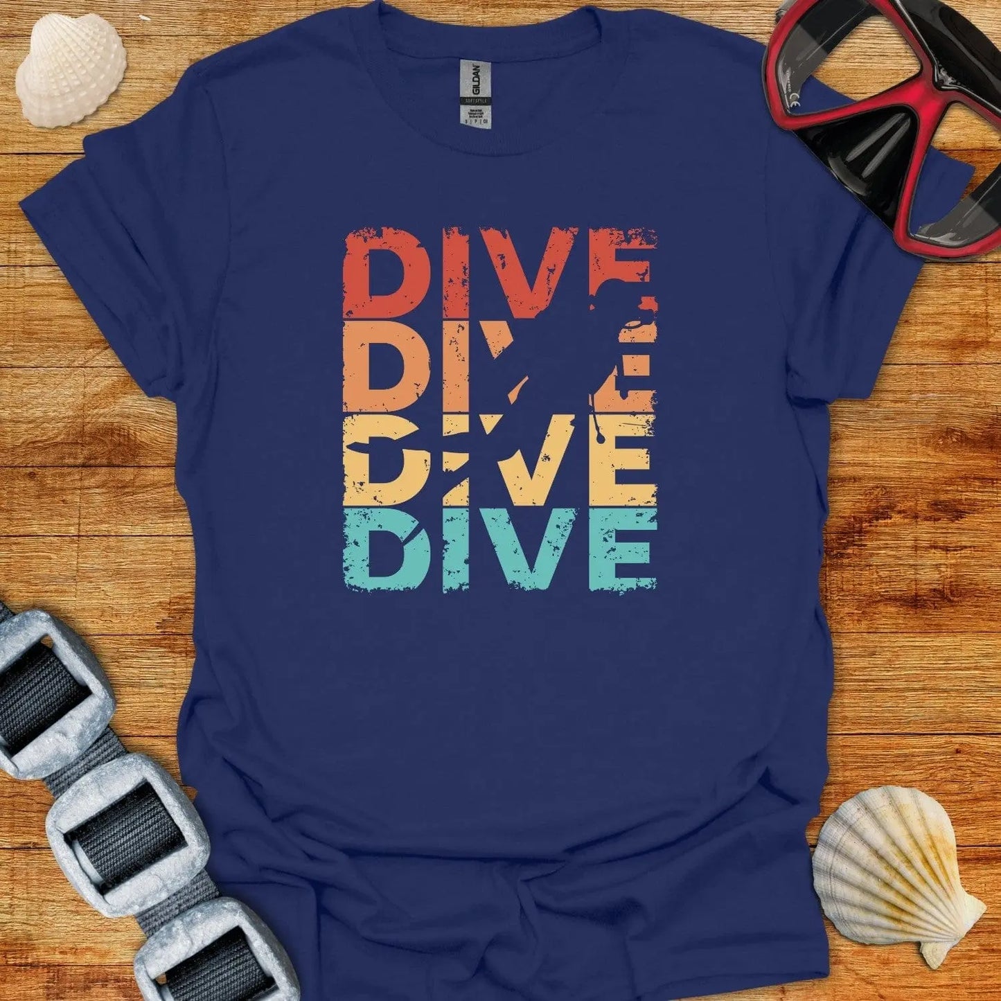 T-Shirt Navy / XS Dive Dive Dive Dive