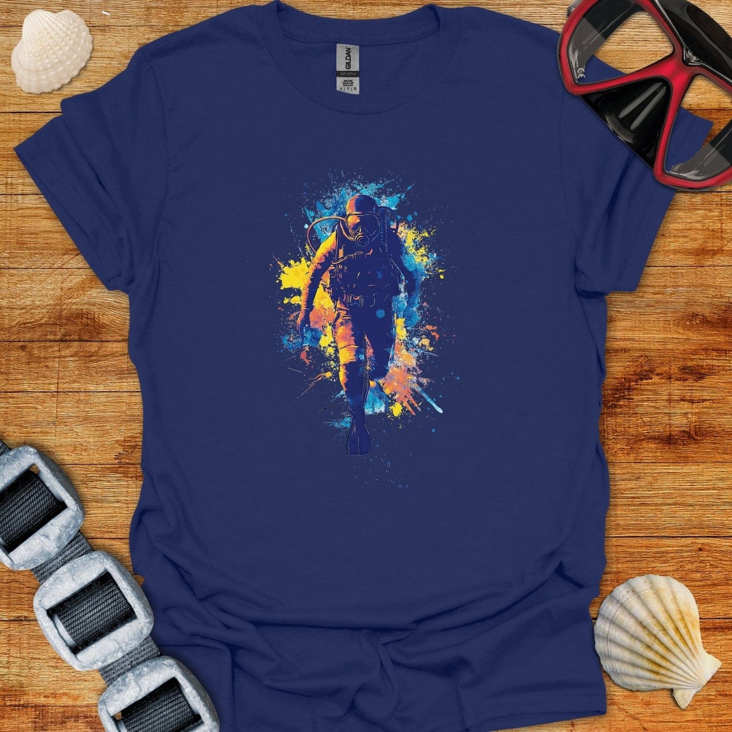 T-Shirt Navy / XS Diver Splash