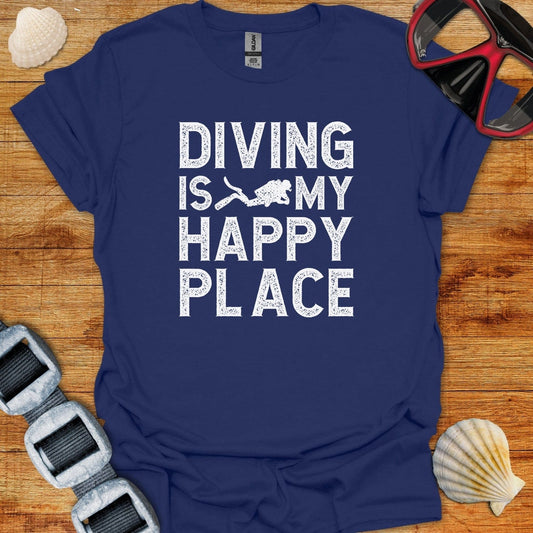 T-Shirt Navy / XS Diving Is My Happy Place
