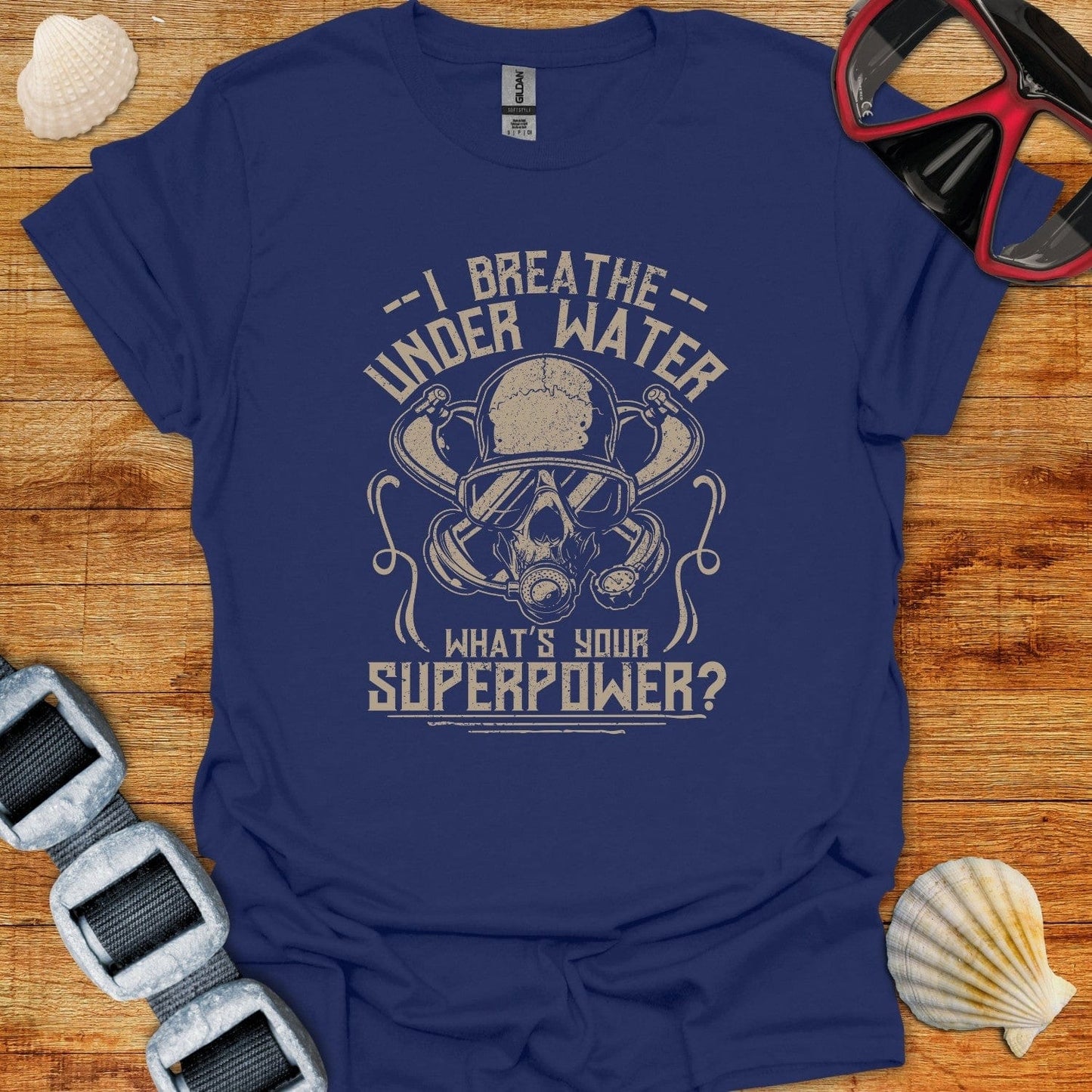 T-Shirt Navy / XS I Breath Underwater