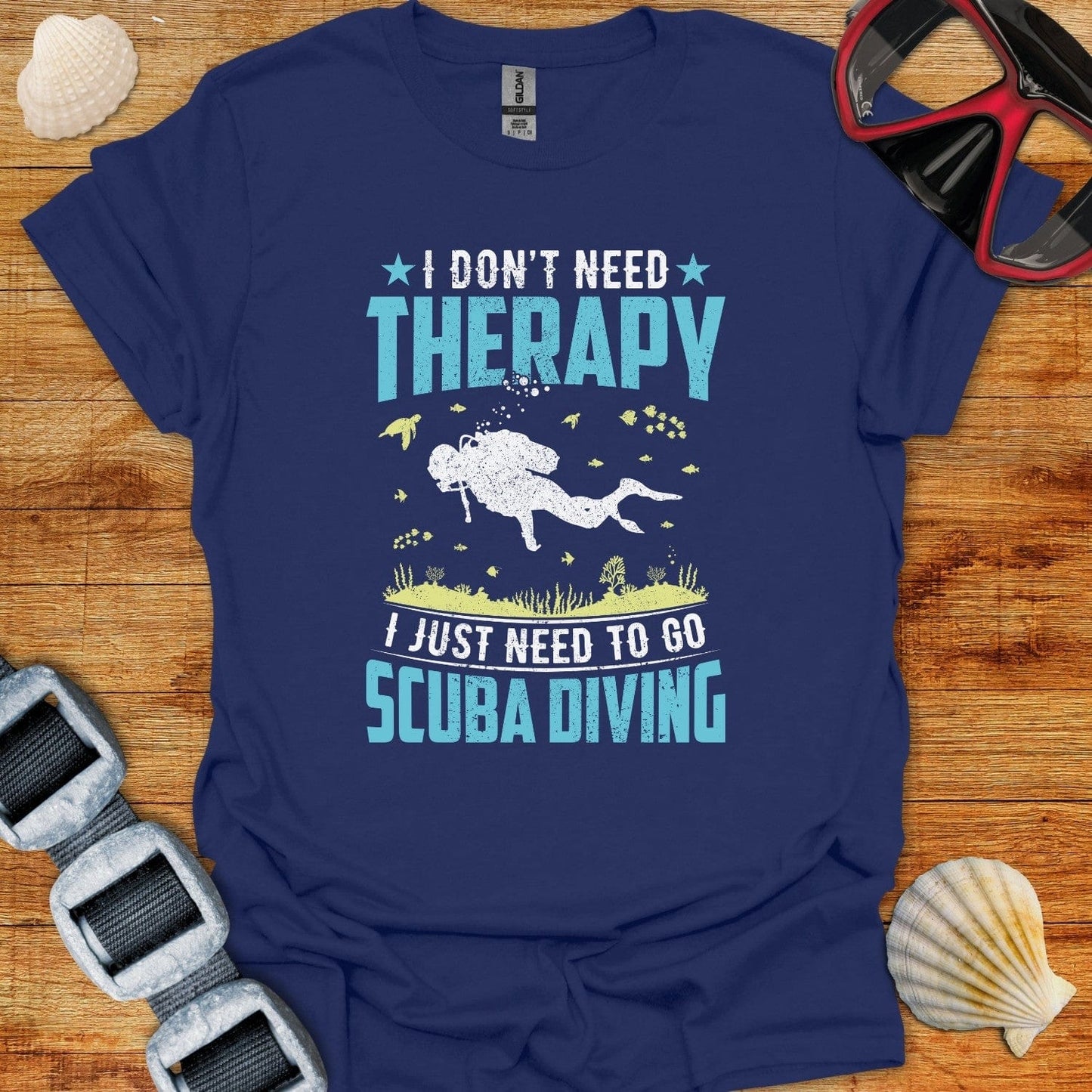 T-Shirt Navy / XS I Dont Need Therapy