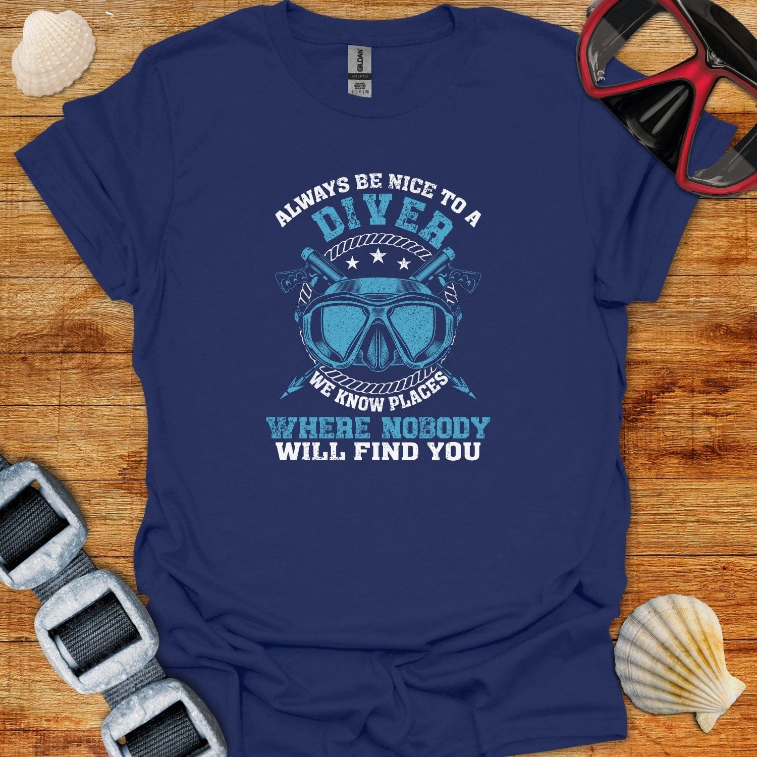 T-Shirt Navy / XS Nobody Will Find You