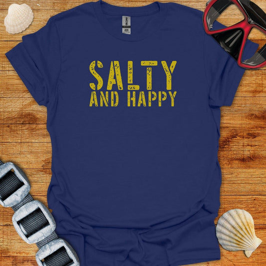 T-Shirt Navy / XS Salty And Happy