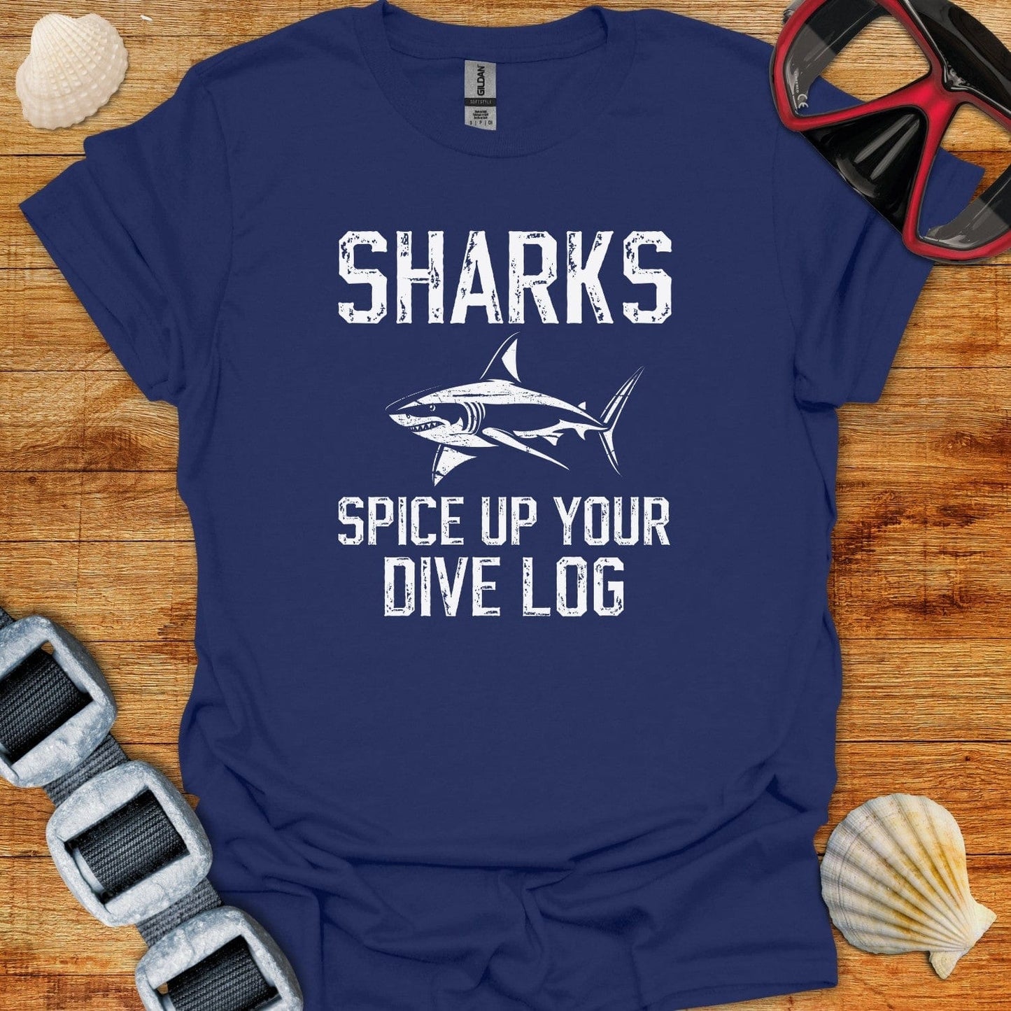 T-Shirt Navy / XS Shark
