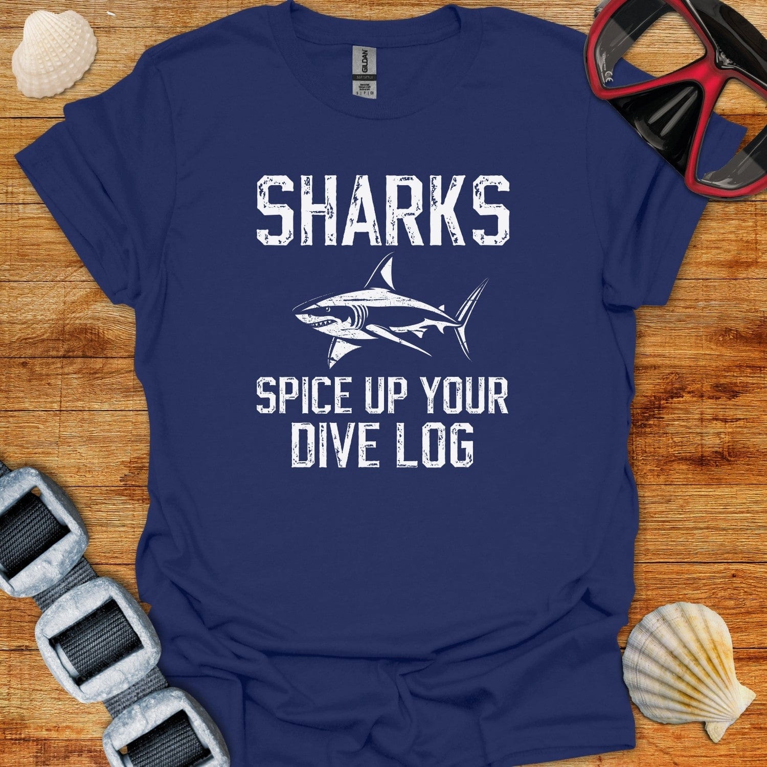 T-Shirt Navy / XS Shark