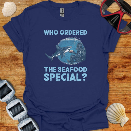 T-Shirt Navy / XS Shark Diver Pizza