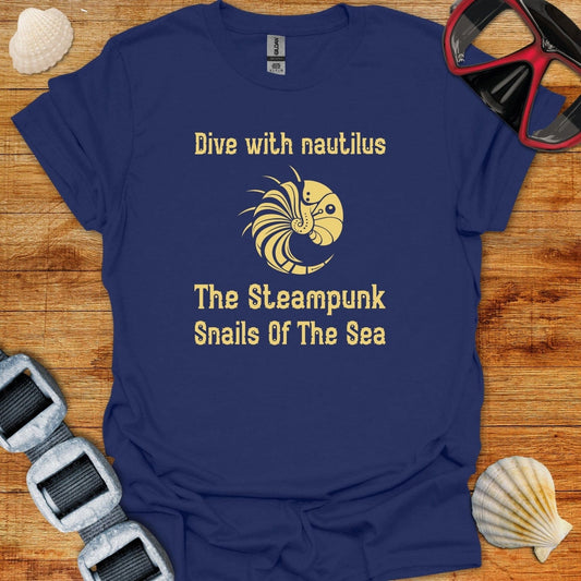 T-Shirt Navy / XS Steampunk Nautilus