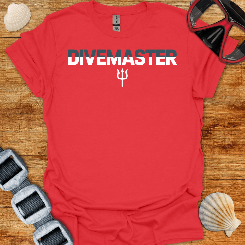 T-Shirt Red / S Divemaster Tident T-Shirt
