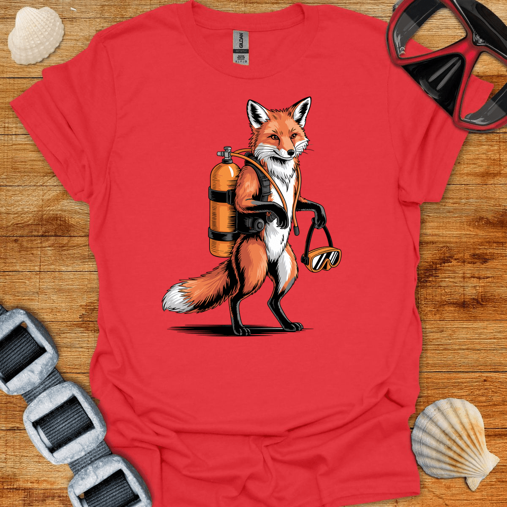 T-Shirt Red / S Fox Diver T Shirt