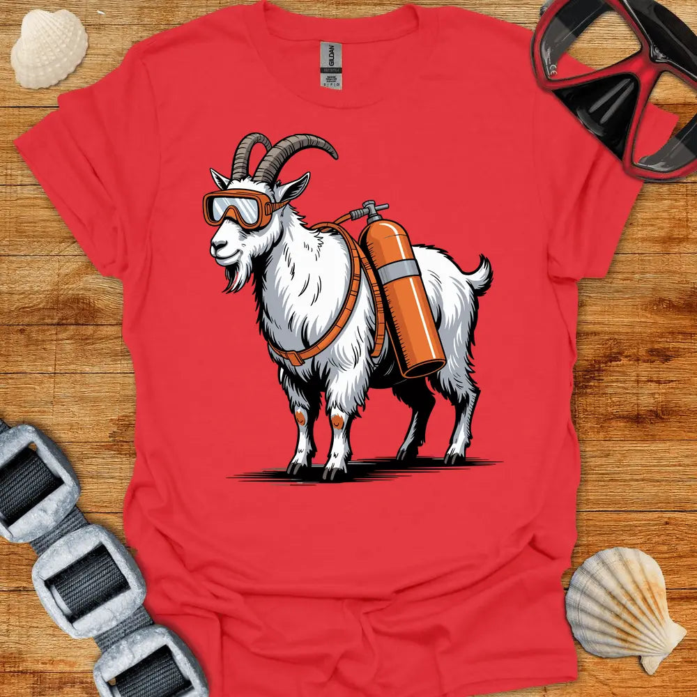 T-Shirt Red / S Goat Diver T-Shirt