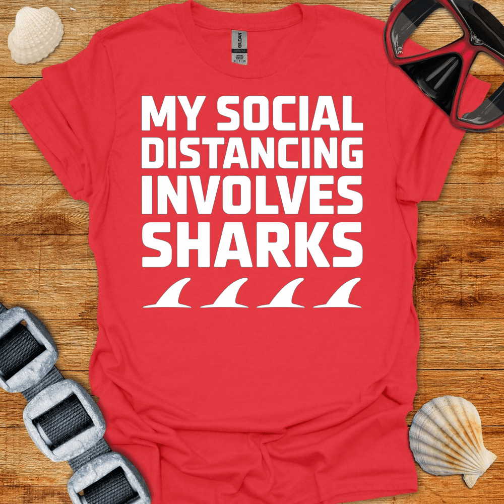 T-Shirt Red / S Social Distancing T-Shirt