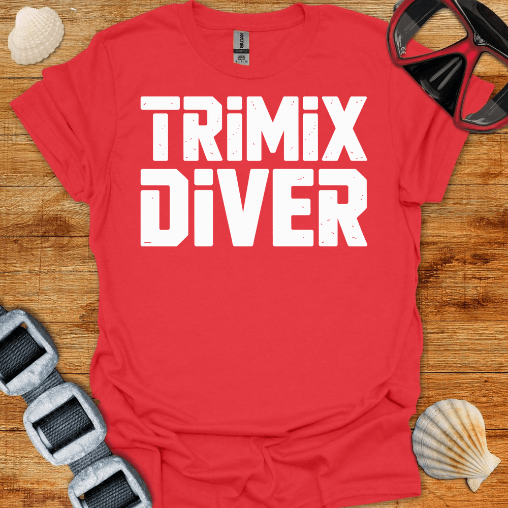 T-Shirt Red / S Trimix Diver Bold T-Shirt
