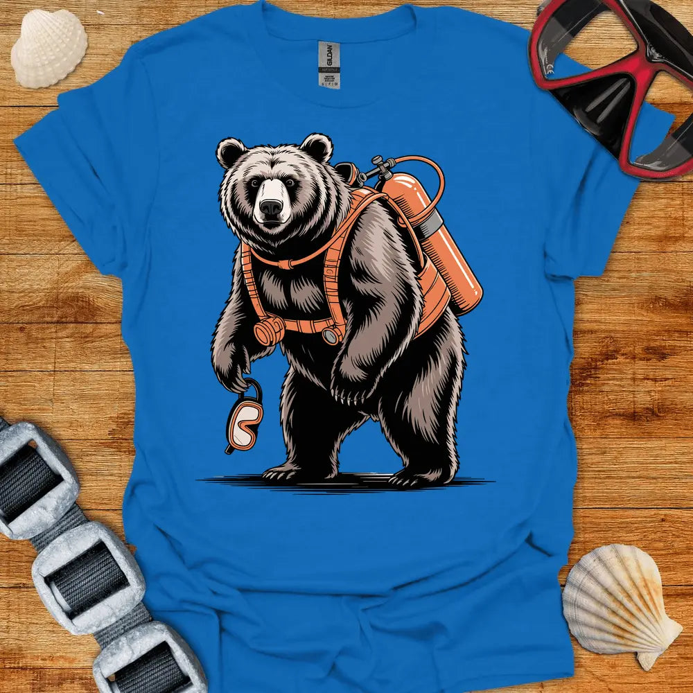 T-Shirt Royal / S Bear Diver T-Shirt