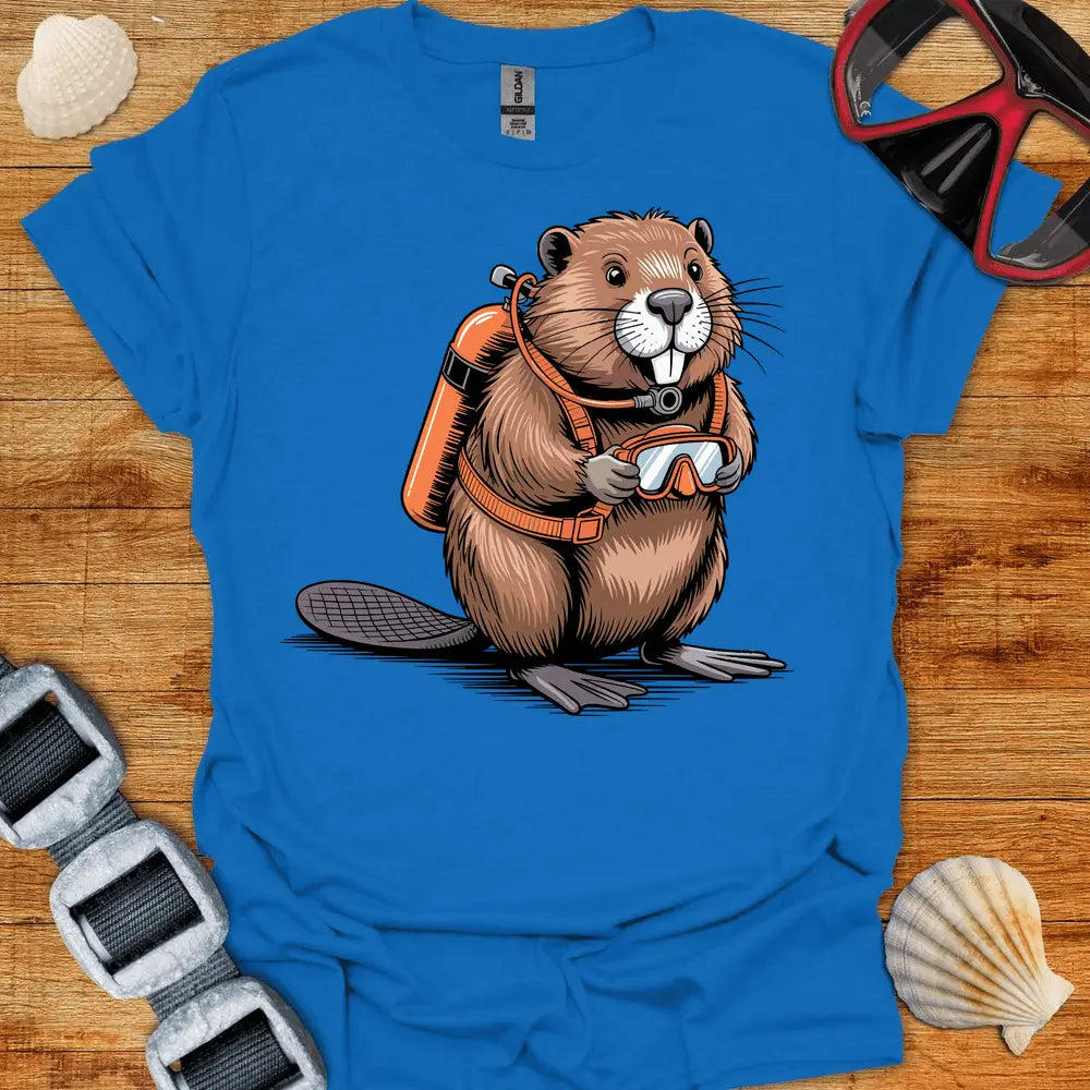 T-Shirt Royal / S Beaver Diver T-Shirt