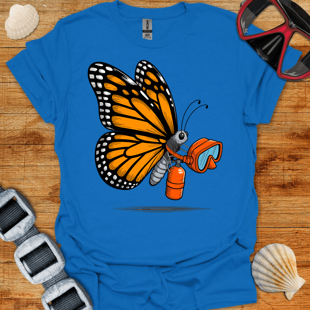 T-Shirt Royal / S Butterfly Diver T Shirt