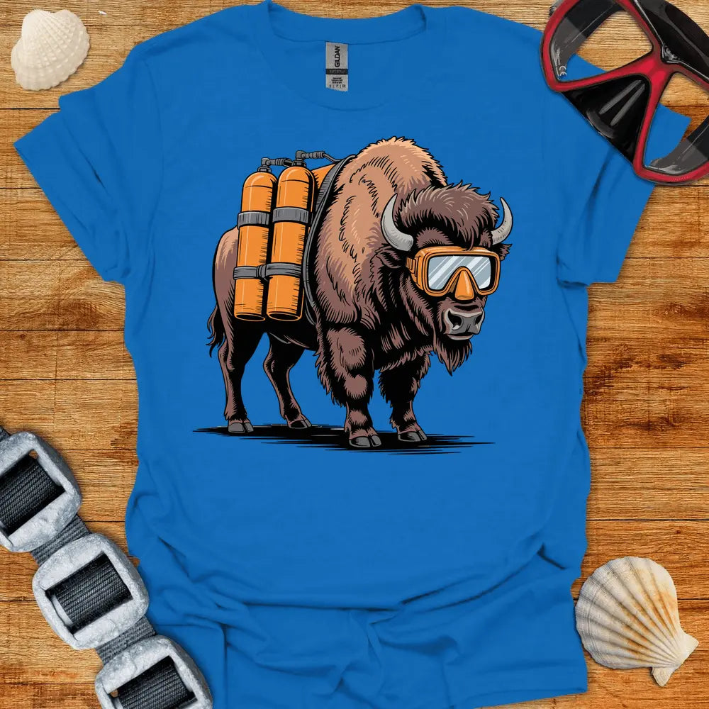 T-Shirt Royal / S Byson Diver T-Shirt