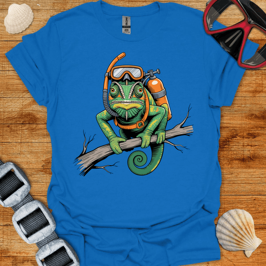T-Shirt Royal / S Chameleon Diver T-Shirt