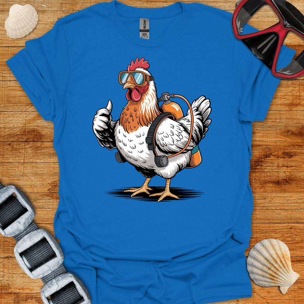 T-Shirt Royal / S Chicken Diver T-Shirt