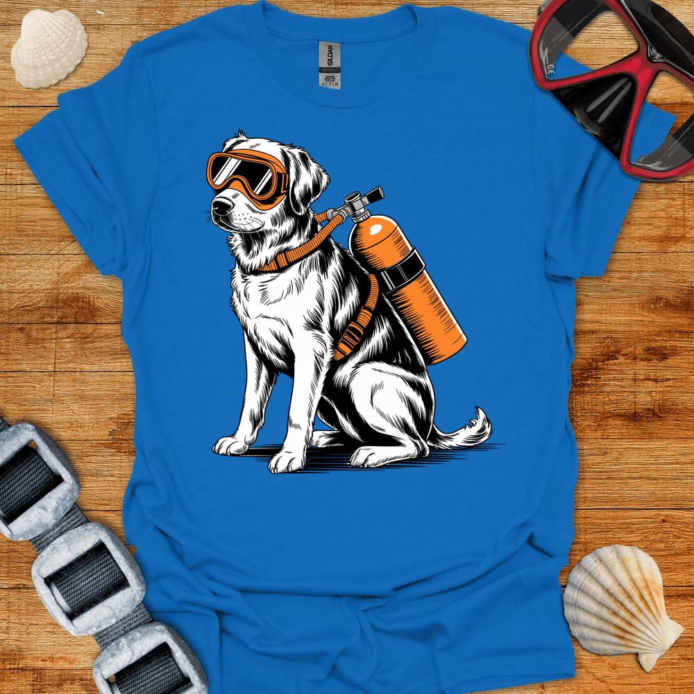 T-Shirt Royal / S Diving Dog T-Shirt