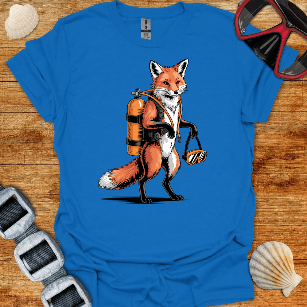 T-Shirt Royal / S Fox Diver T-Shirt