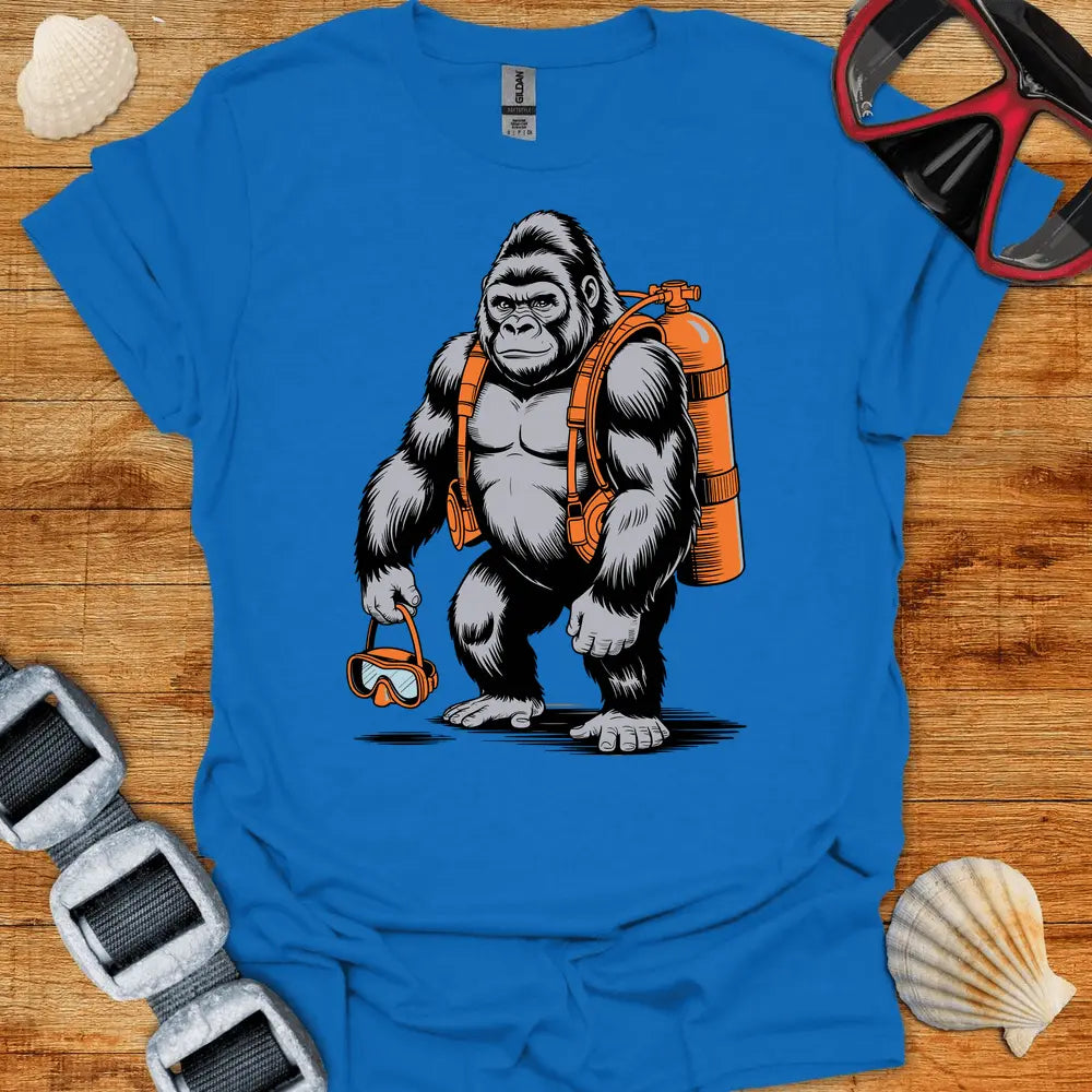 T-Shirt Royal / S Gorilla Diver T-Shirt
