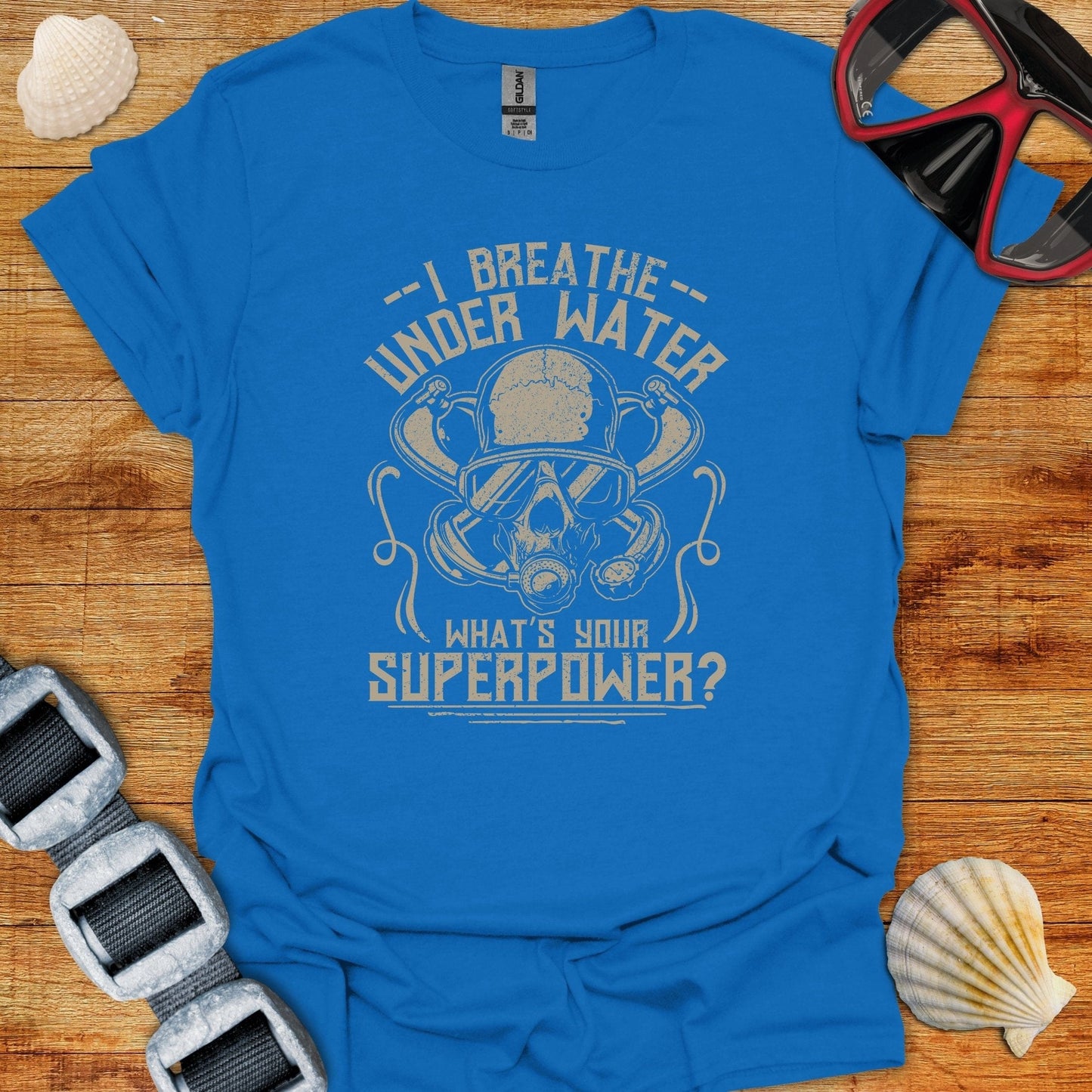 T-Shirt Royal / S I Breath Underwater T-Shirt