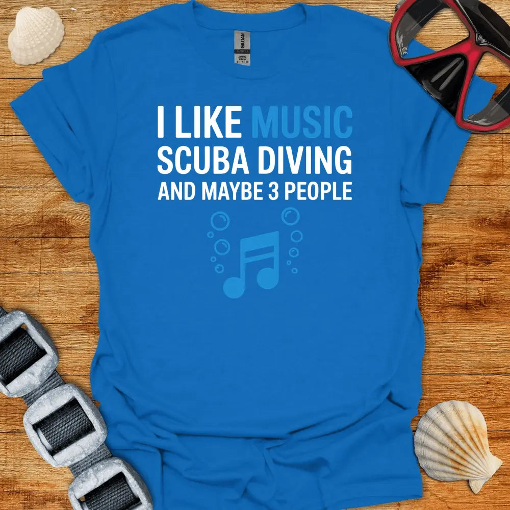 T-Shirt Royal / S I Like Music T-Shirt