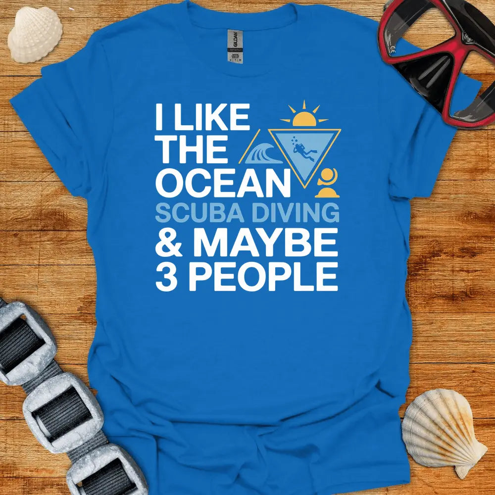 T-Shirt Royal / S I Like The Ocean T-Shirt