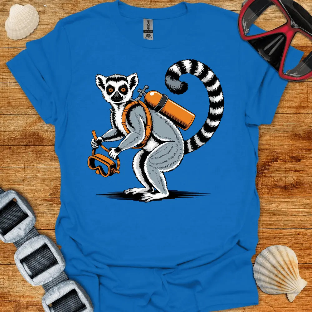 T-Shirt Royal / S Lemur Diver T-Shirt