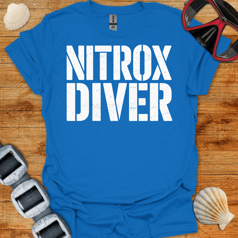 T-Shirt Royal / S Nitrox Diver Bold T-Shirt