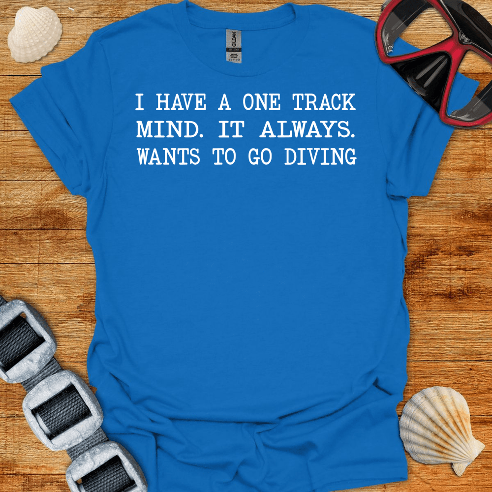 T-Shirt Royal / S One Track Mind T-Shirt