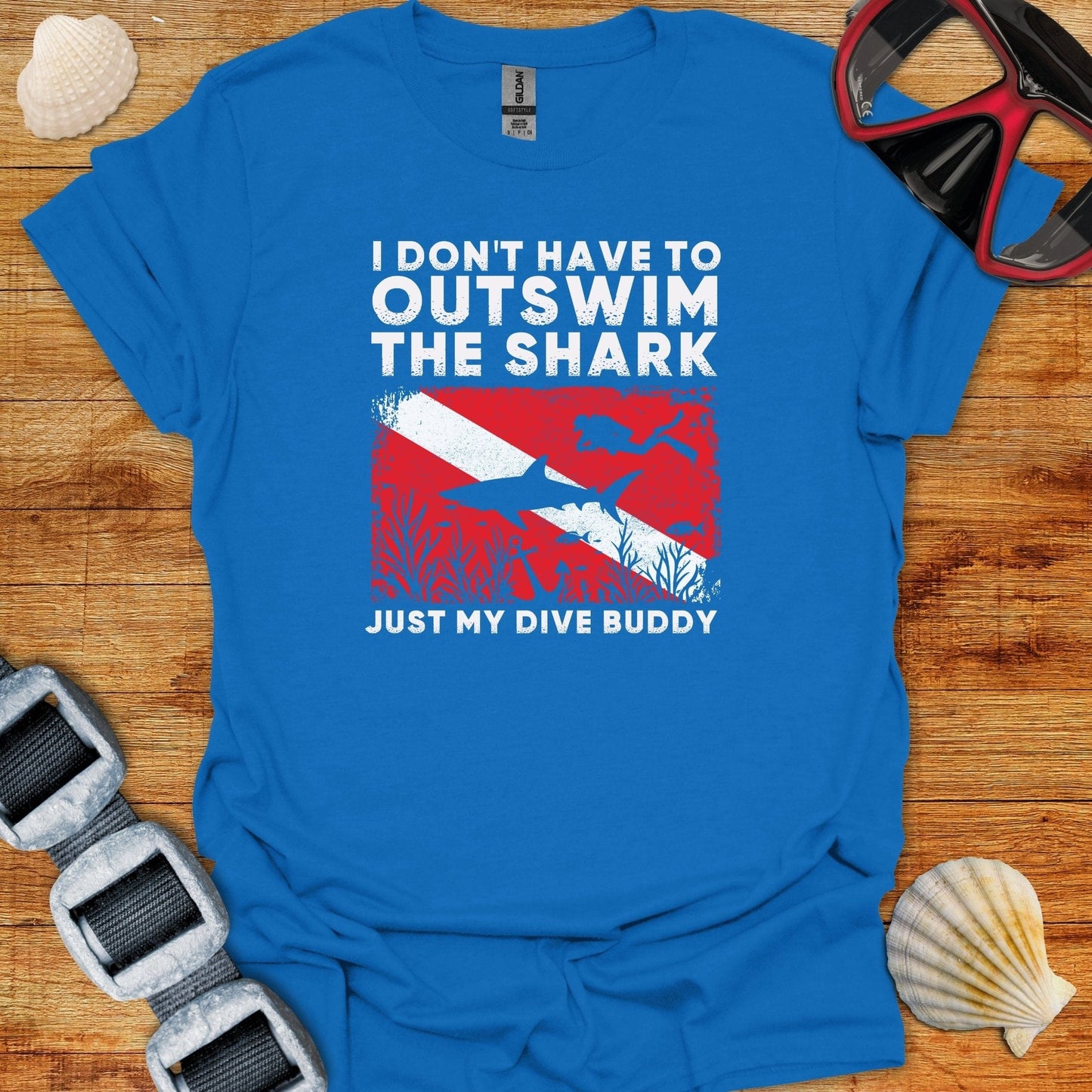 T-Shirt Royal / S Outswim The Shark T-Shirt