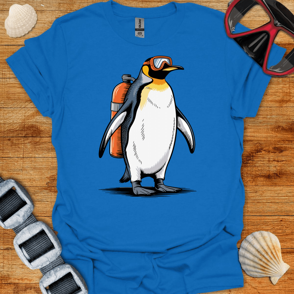 T-Shirt Royal / S Penguin Diver T Shirt