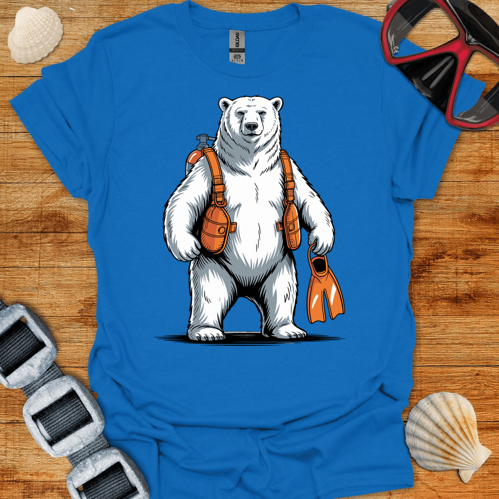 T-Shirt Royal / S Polar Bear Diver T-Shirt