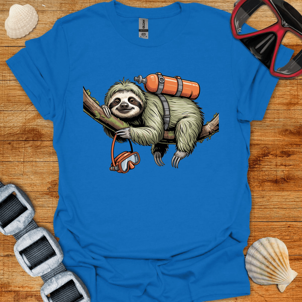 T-Shirt Royal / S Relaxed Sloth Diver T-Shirt
