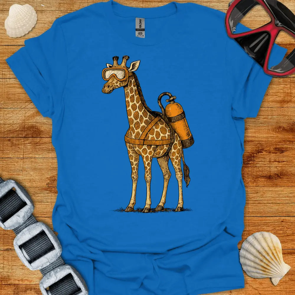 T-Shirt Royal / S Scuba Giraffe T-Shirt