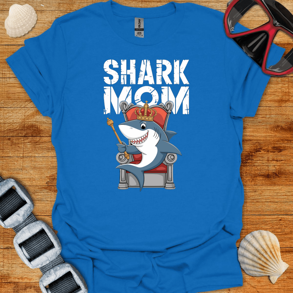 T-Shirt Royal / S Shark Mom Queen T-Shirt