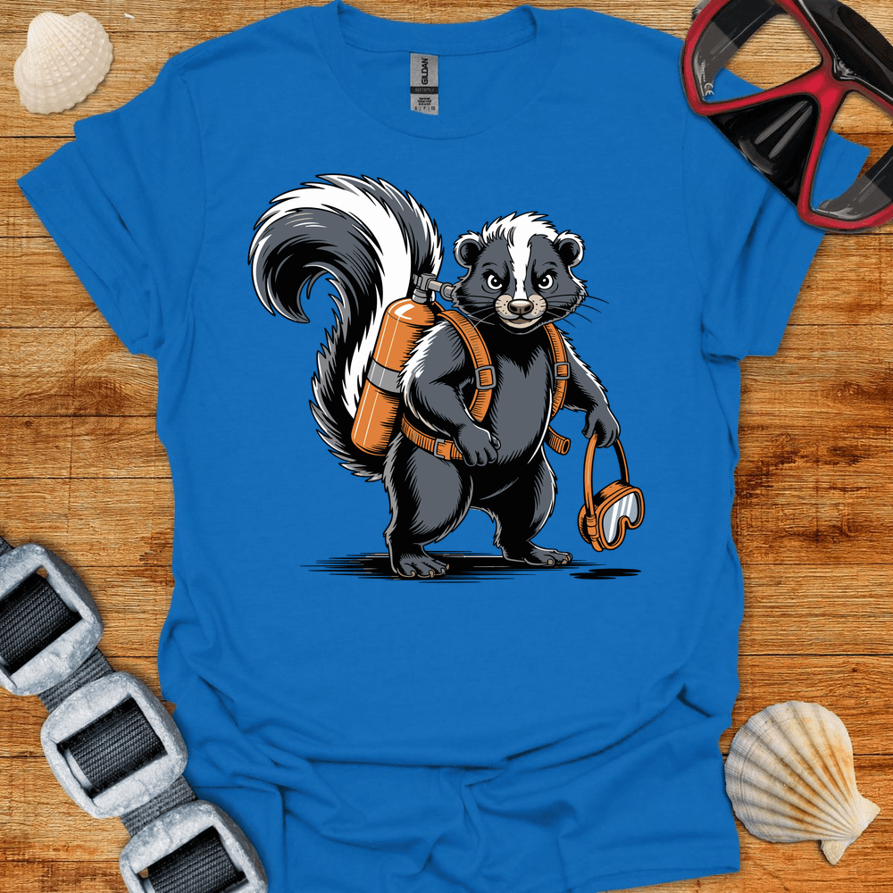 T-Shirt Royal / S Skunk Diver T-Shirt