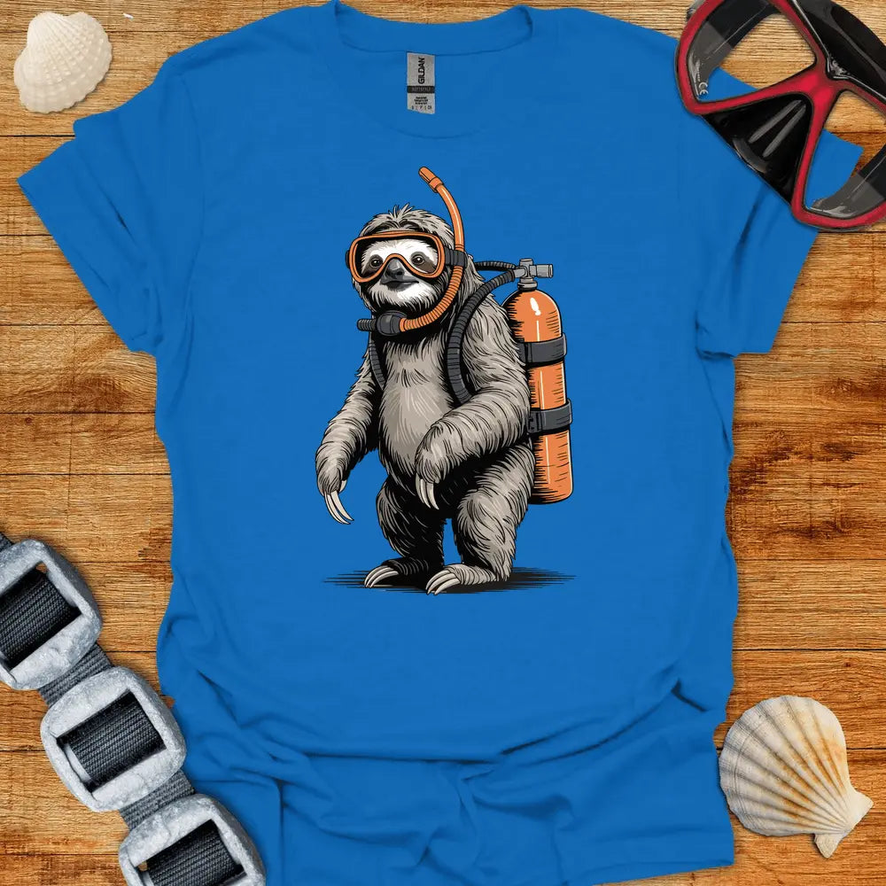 T-Shirt Royal / S Sloth Diver T-Shirt