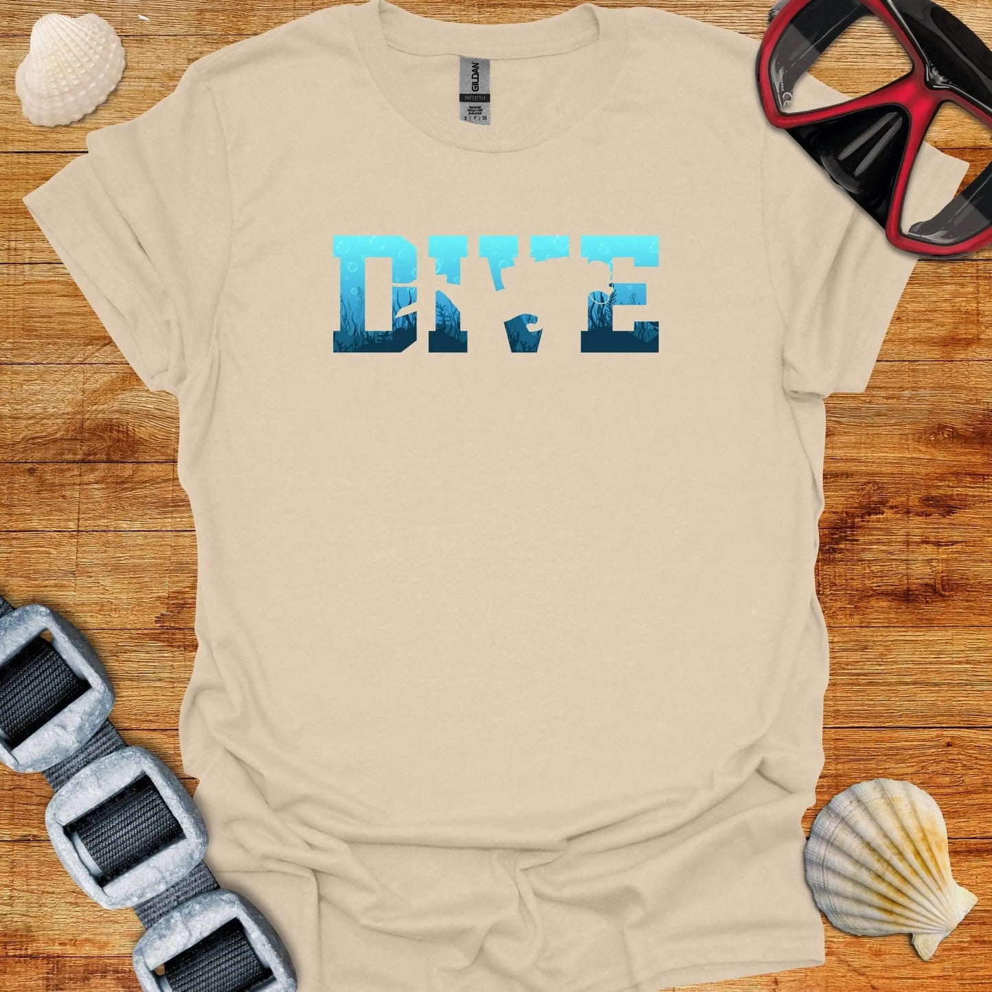 T-Shirt Sand / S Dive Into The Blue T-Shirt