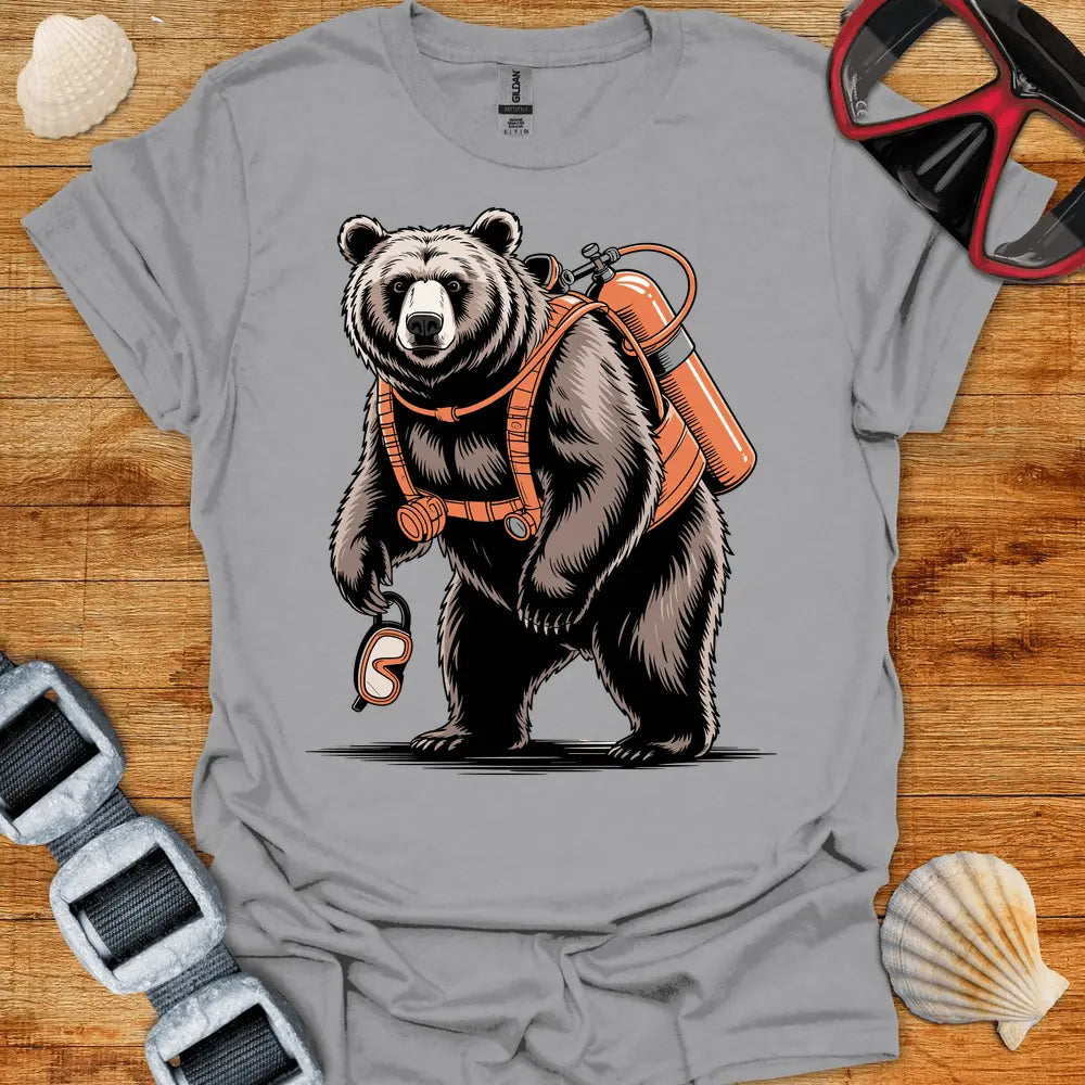 T-Shirt Sport Grey / S Bear Diver T-Shirt