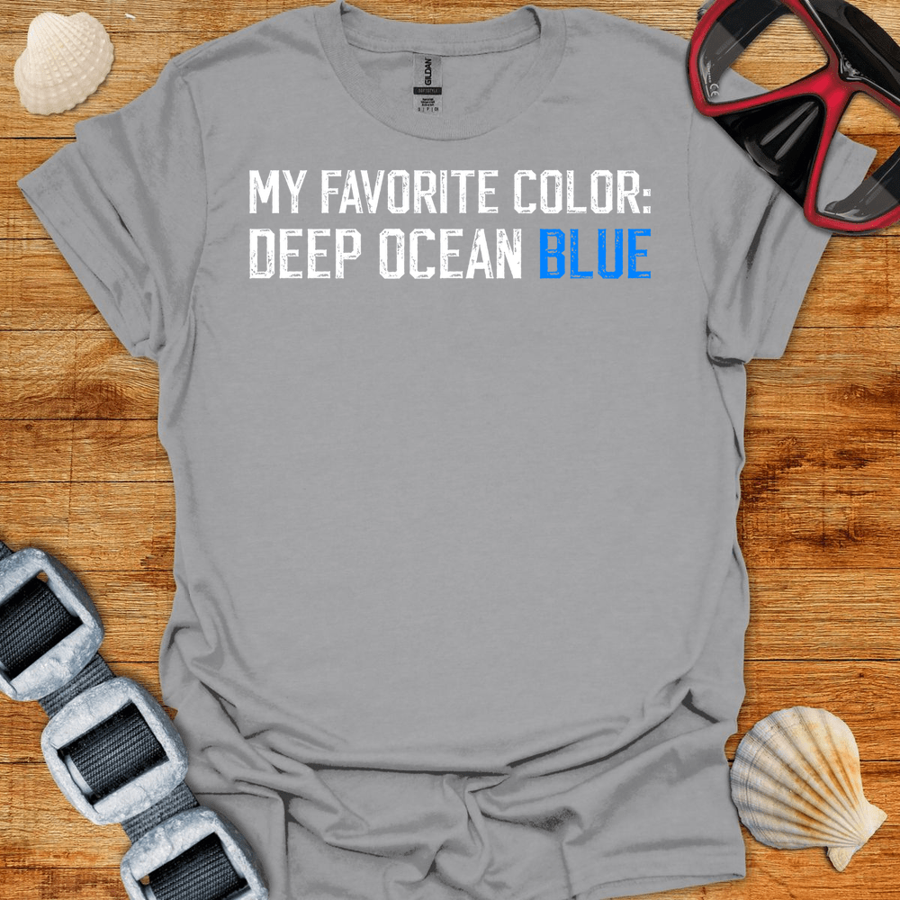 T-Shirt Sport Grey / S Deep Ocean Blue T-Shirt